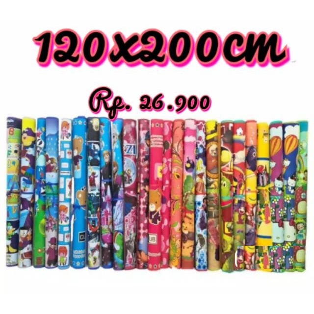 Tikar gambar plastik Spon eva Karakter 120x200 tikar gambar tikar murah tikar plastik EVA MATIK TEBA