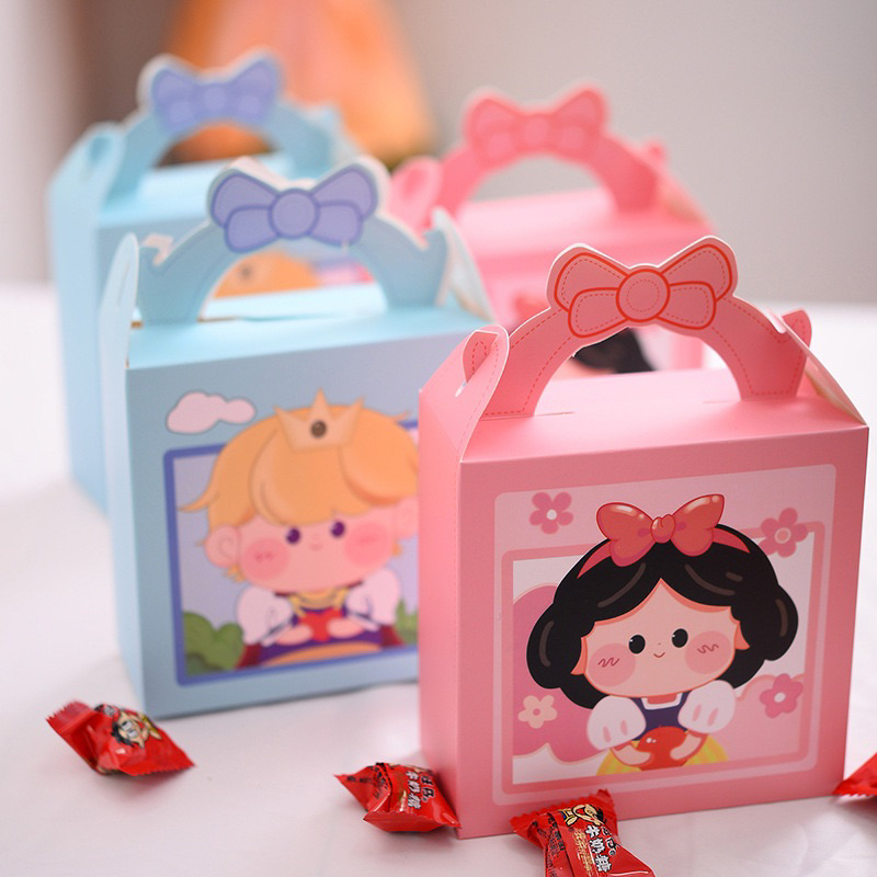 

BLANJA.ids PAPER BAG (12x12x6cm) GOODIE BAG TAS SNACK SOUVENIR KADO PESTA ULANG PAPER BAG ULTAH BOY PRINCE GIRL PRINCESS