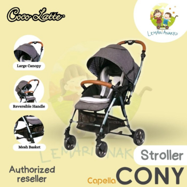 Jual Stroller Cocolatte Capella Cony Premium - wine Diskon