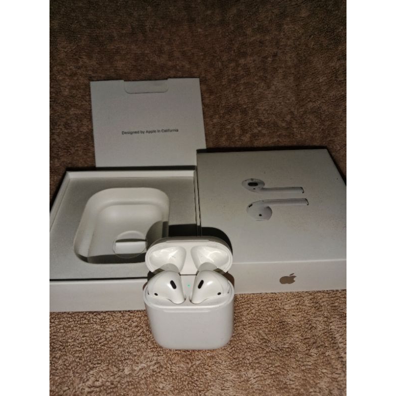 ORIGINAL IBOX Second Airpods Apple Gen 2 FULL SET LIKE NEW