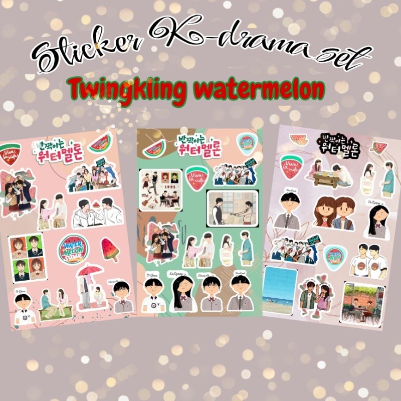 

Stiker kdrama A5 Twingkling Watermelon