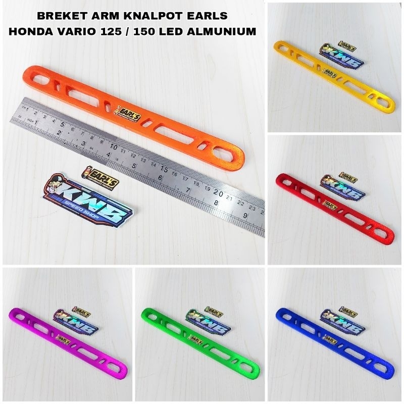 Breket knalpot breker arm honda vario 125 / 150 led motif coak earls bahan almunium tebal