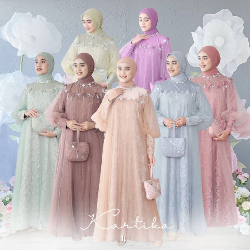 KARTIKA DRESS BY LAROSE LUXURY(PRE ORDER) DRESS PESTA GAMIS PESTA DRESS BRUKAT