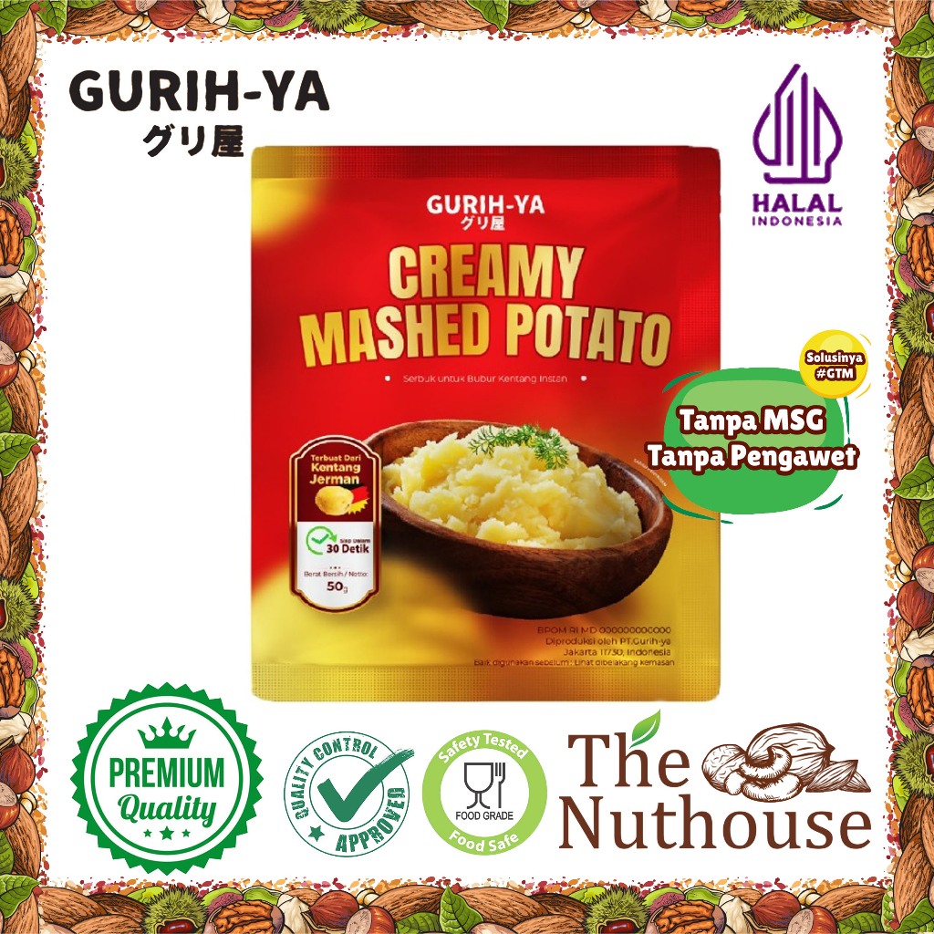 

GURIH YA Creamy Mashed Potato / Serbuk Bubur Kentang Instan 50gr [HALAL]