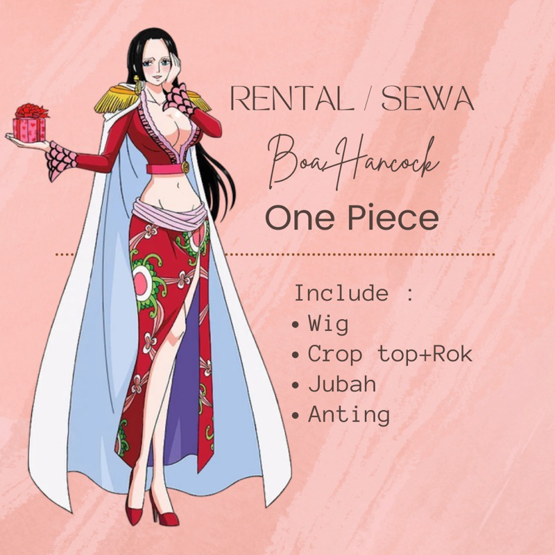 Rental Cosplay Boa Hancock M XL One Piece