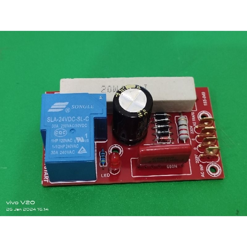 kit auto softstart anti jegleg 30a pcb pertinak  softstart murah