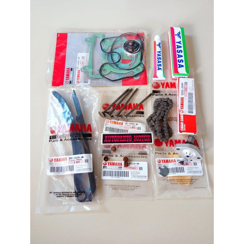 PAKET HEMAT KLEP SET 2PV(7 AITEM)YAMAHA MX KING 150/MX KING 150 NEW/ORI