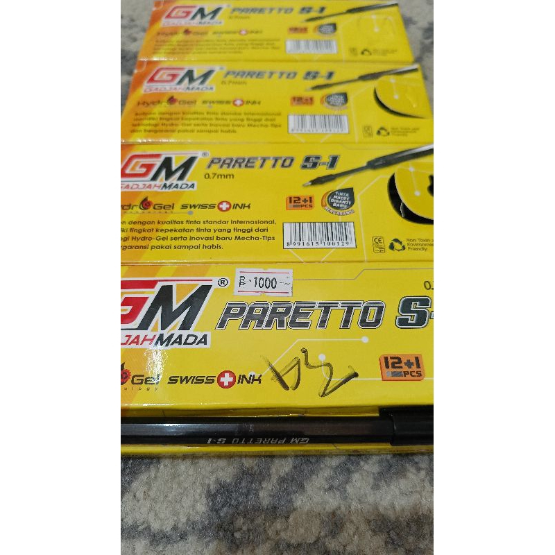 

pulpen paretto s-1 gajah Mada 0.7mm black