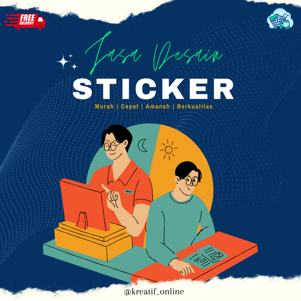 Jasa Desain Stiker Custom Request | Design Sticker Logo Produk, Usaha, Souvenir, Makanan, Minuman, A