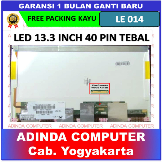 LCD LED Toshiba L735 L635 L735D 13.3 inch 40 pin tebal