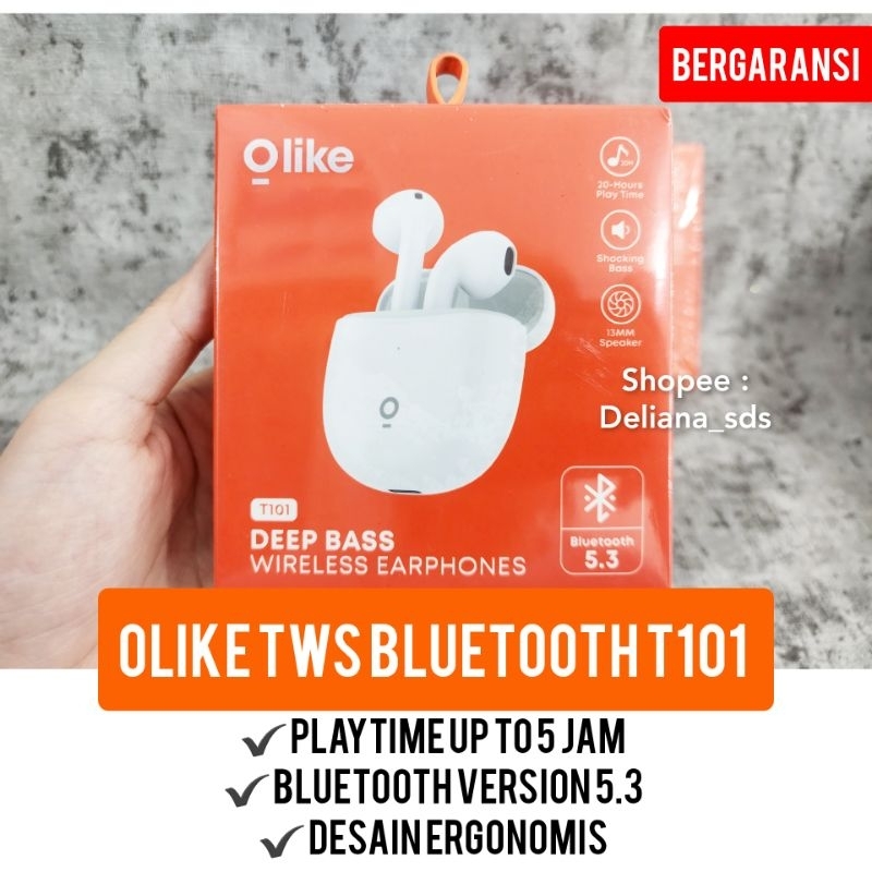 TWS Olike T101 Garansi Resmi 1 Tahun TWS Bluetooth Olike T101 Headset Bluetooth Olike T101 Headset O