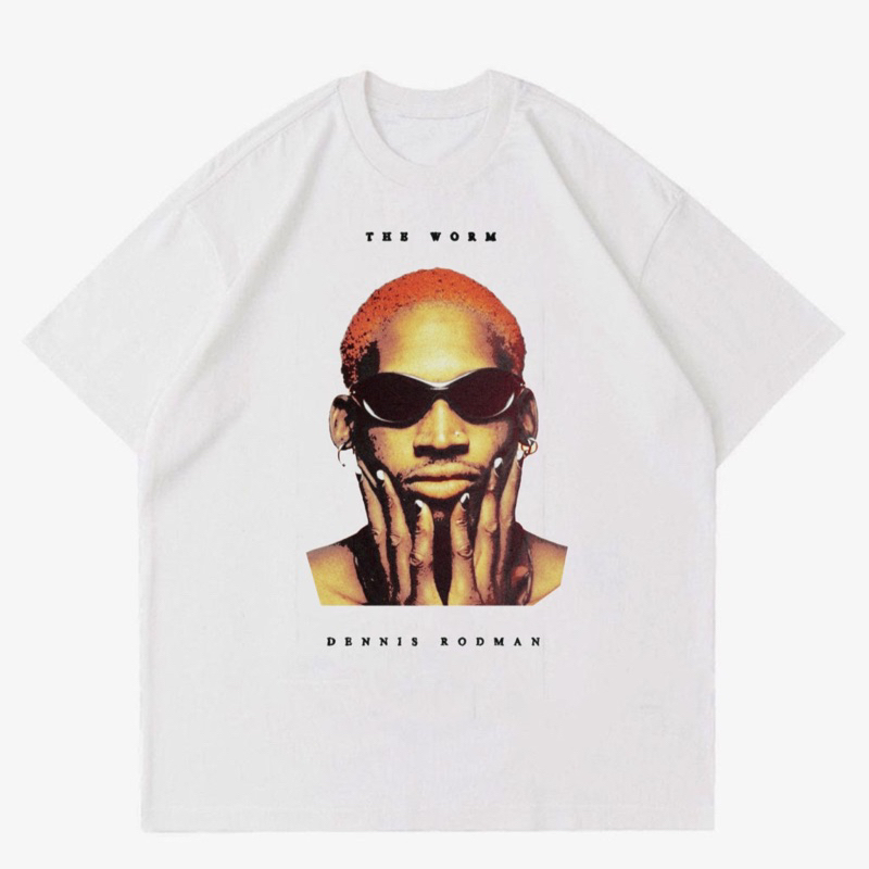 KAOS DENNIS RODMAN VINTAGE | T-SHIRT BAJU GAMBAR DENNIS RODMAN OVERSIZE 24s | KAOS DENNIS RODMAN OVE