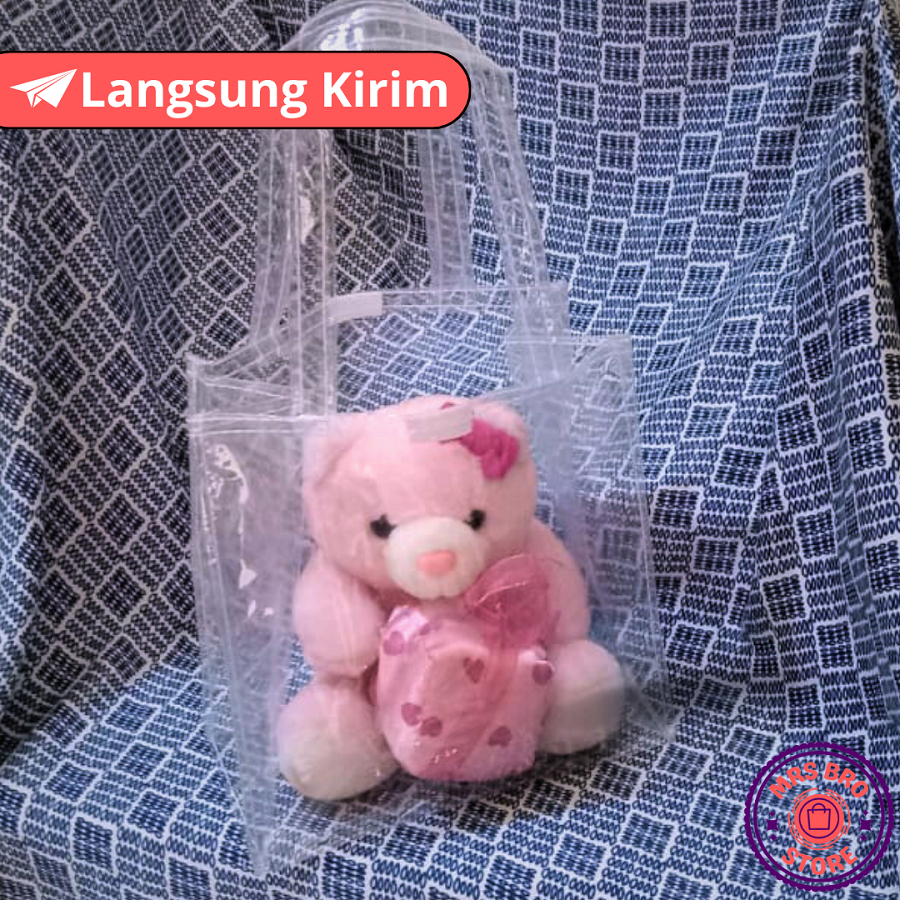 

Tas Mika Transparant 20x10x20 Souvenir Goodie bag ulang tahun anak custom