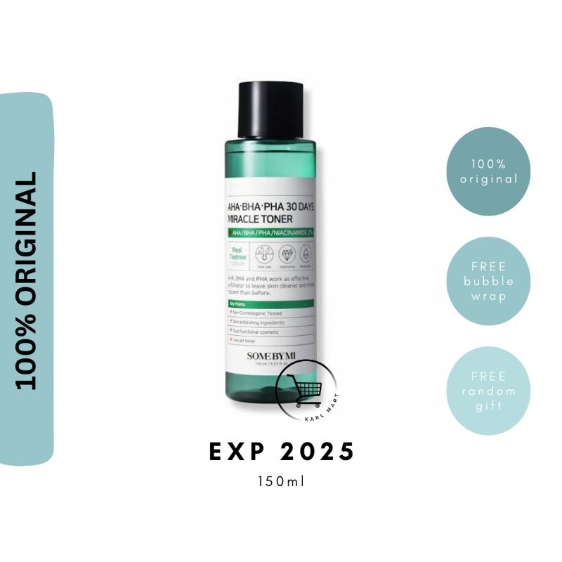 [ORI EXP 2025] 150ml SOME BY MI AHA BHA PHA Miracle Toner