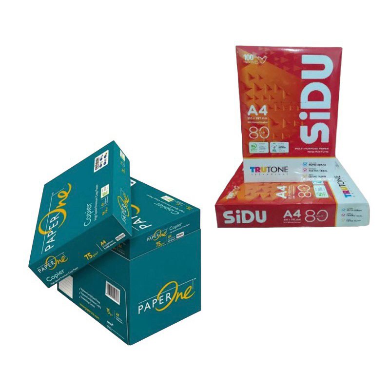 

KERTAS HVS A4 75 gram, 80 gram