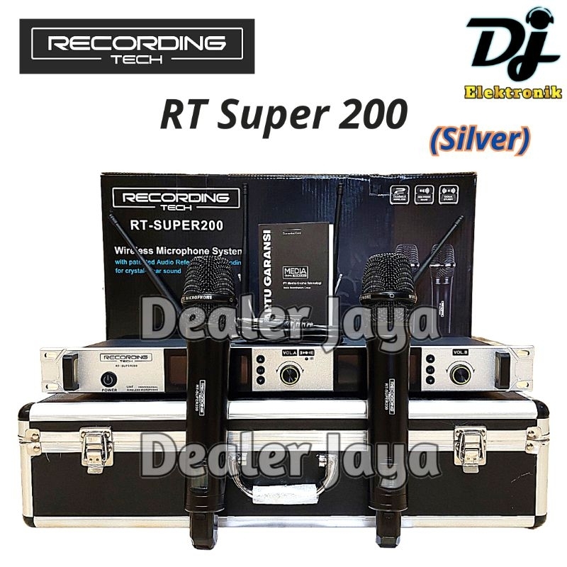 RECORDING TECH _ RT SUPER 200 / RT SUPER200 - 2 Mic Hand Wireless Silver RT