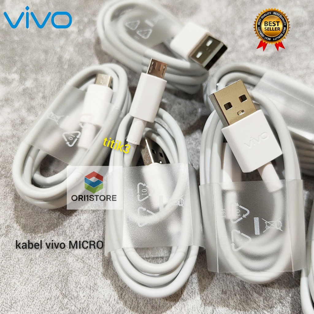Kabel Data Charger Vivo Y20 Y20S Y20SG Y20 SG Z1 Pro S1 Original Fast Charging Micro USB / Kabel Dat
