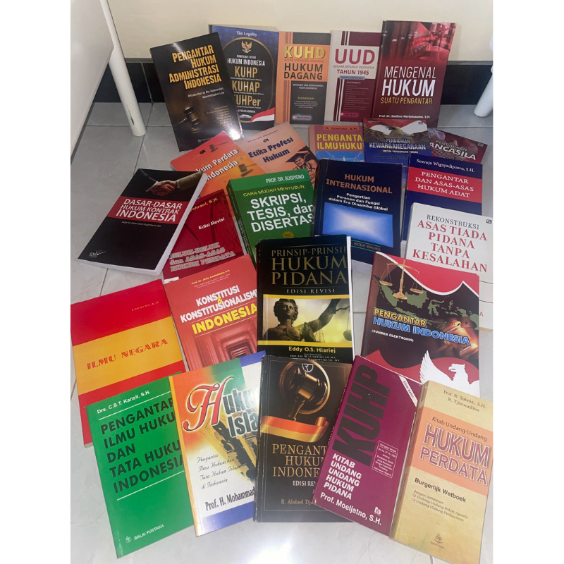 BUKU HUKUM KUHAP KUHPER KUHP KUHD SKRIPSI UUD