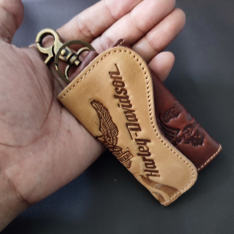 Gatungan Kunci Mobil Kulit Asli | Gantungan Motor Kulit sapi Asli | Tempat STNK MOBIL