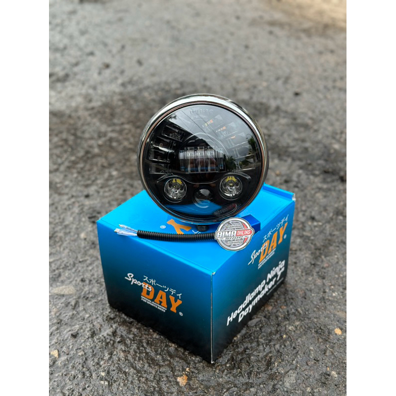 Lampu Daymaker 7Inch Set Batok PNP Ninja SS R Crom
