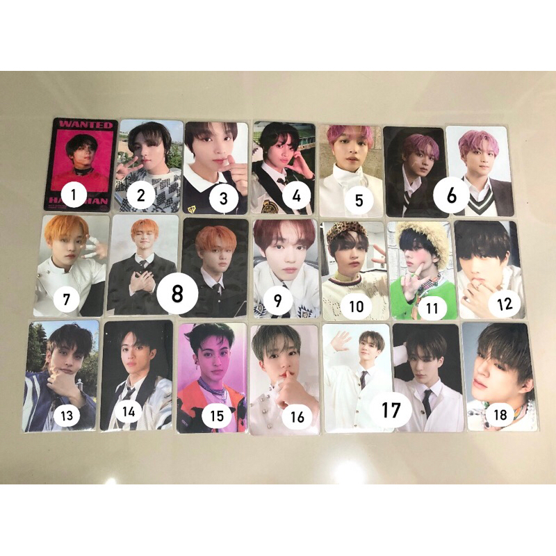 pc mark haechan jeno jisung chenle nct dream, istj sg23 tds2 fortune nct nation lenti card  dcon