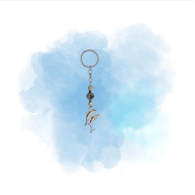 Gantungan kunci couple lumba-lumba
