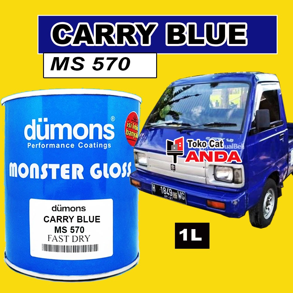 Cat Biru Ceri - Cat Carry Blue Dumons - Cat duco Mobil Cary - cat Biru carry
