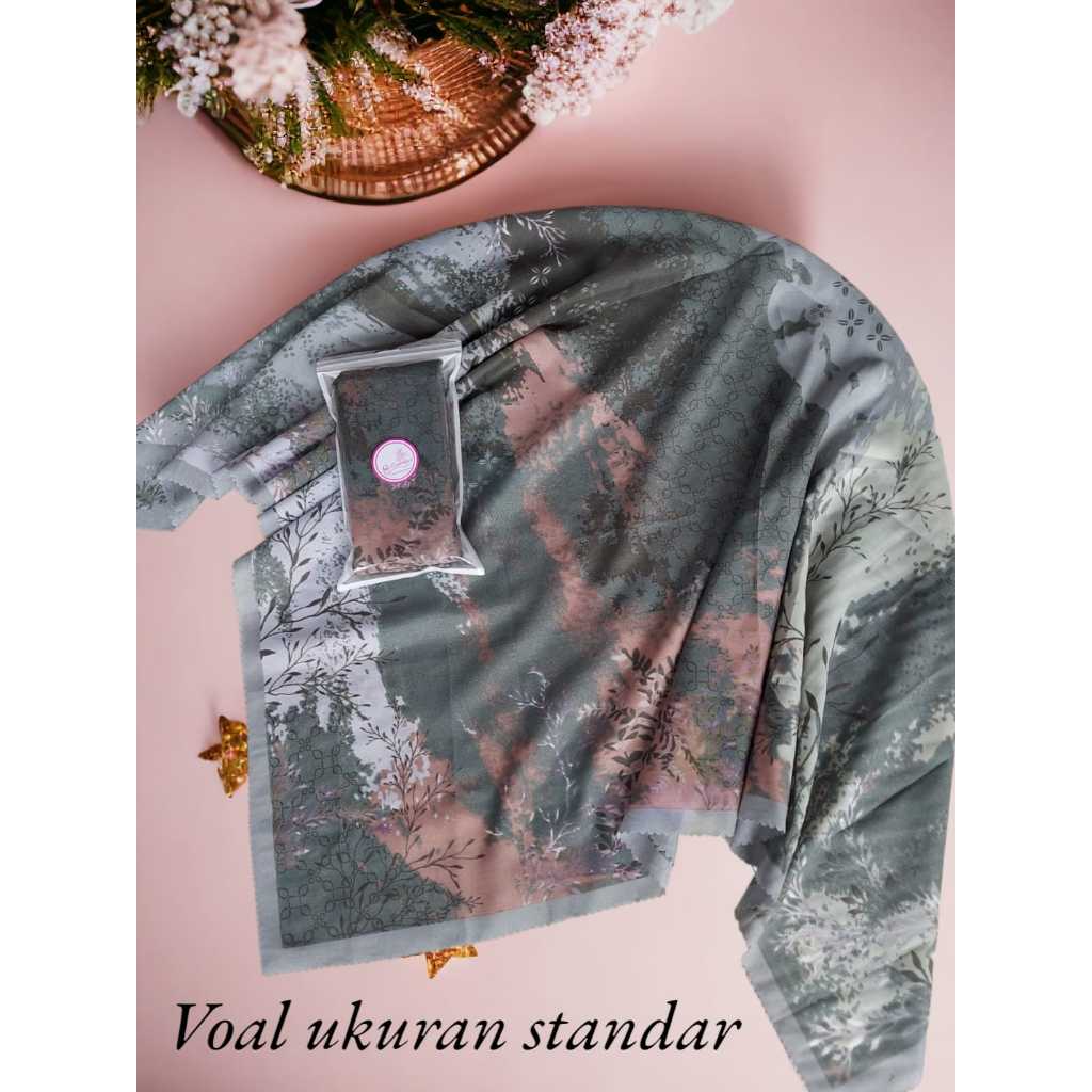 KATALOG 2 Hijab Voal Segiempat / Hijab Voal Motif / Hijab Motif Segiempat / Segiempat Motif / Segiem