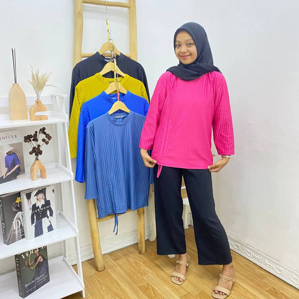 BLOUSE STYVES KNITT | BLOUSE RAYON STYVES | BLOUSE RAYON