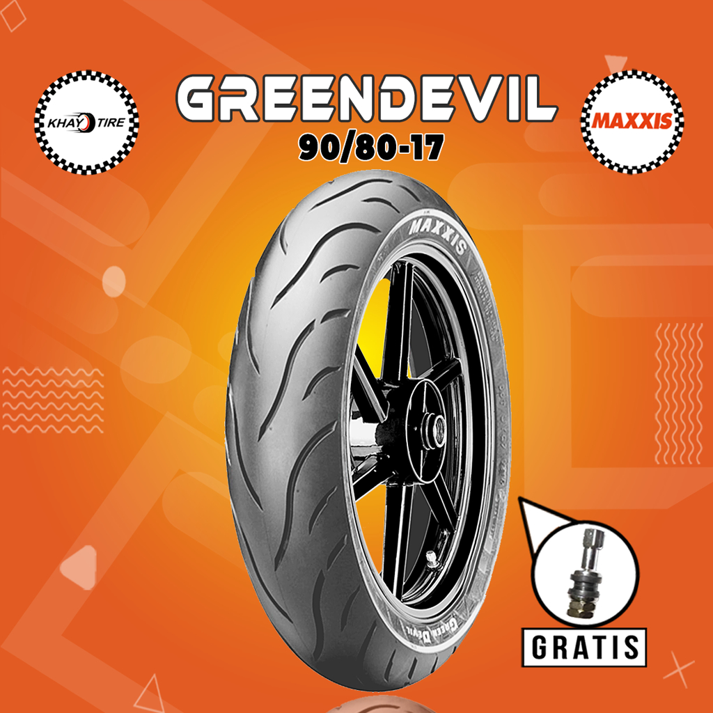 Ban Motor MAXXIS GREENDEVIL 90/80 Ring 17 Tubeless
