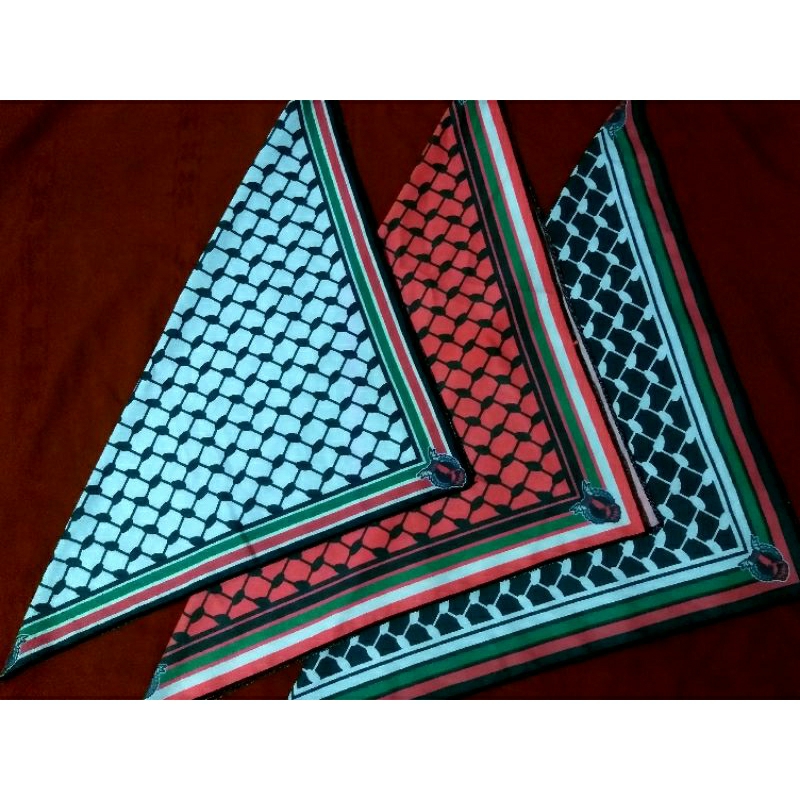 Slayer bandana motif kafiyeh palestina