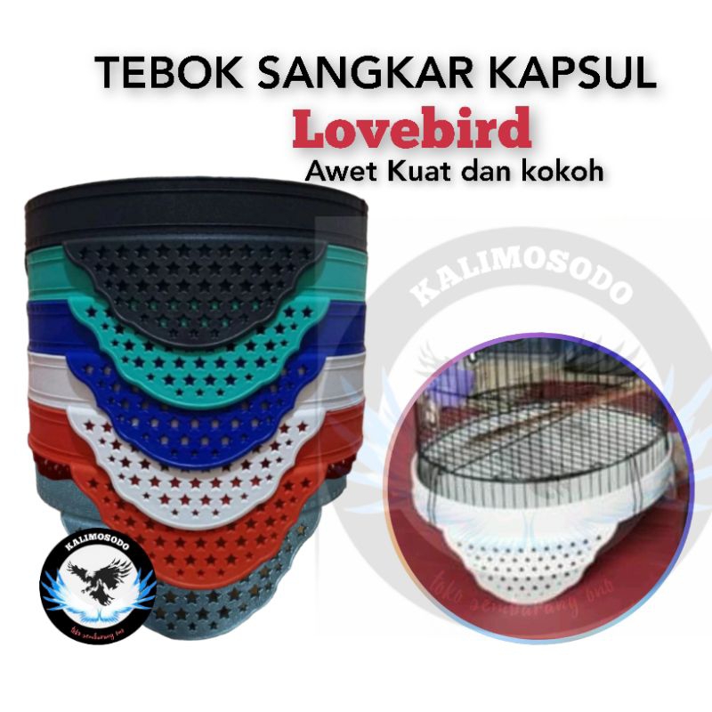 Tebok sangkar Lovebird kandang kapsul