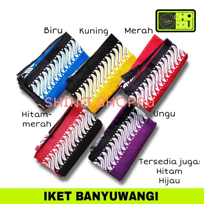 UDENG BANYUWANGI/ IKET JARANAN/ SLAYER BATIK/ IKET BANYUWANGI SEGI EMPAT