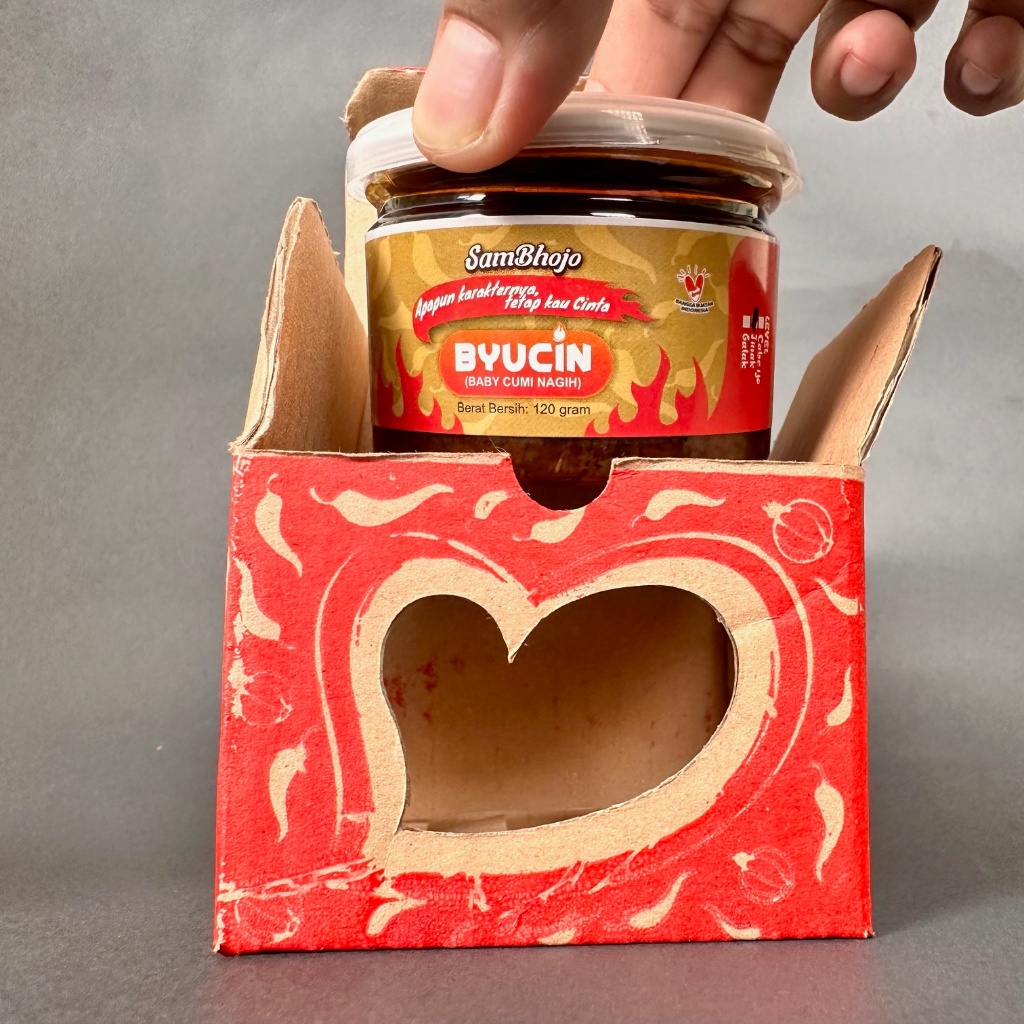 

SamBhojo - Sambal Baby Cumi Cabe Ijo (Bojo Byucin Ijo) Kemasan Botol 120gr