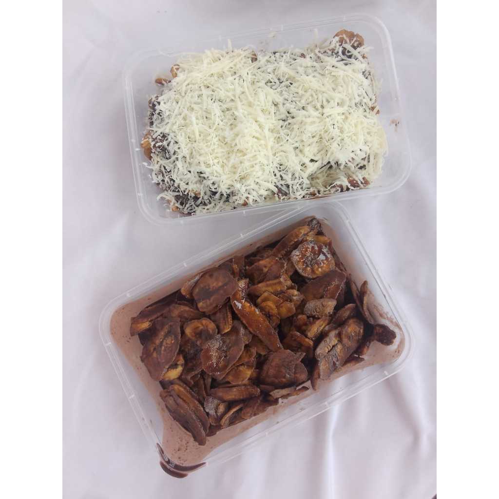 

Keripik Pisang Coklat Lumer | Dengan Toping Keju | kriuk Pisang Kepok Deily sweet