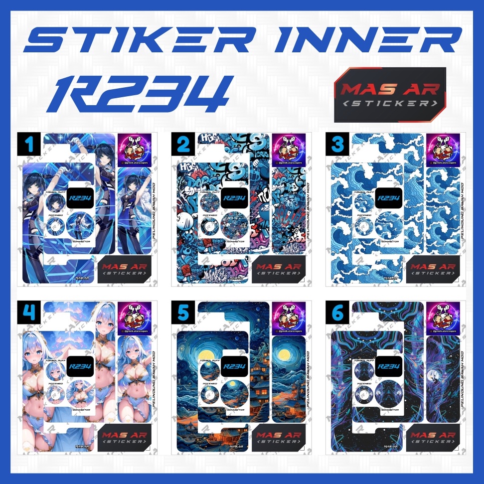 

Murah Skin Stiker 2 3 4 BWG