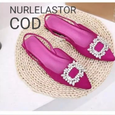 NURLELASTOR17 SEPATU SANDAL .WANITA.KEKINIAN.3CM.TALI BELAKANG
