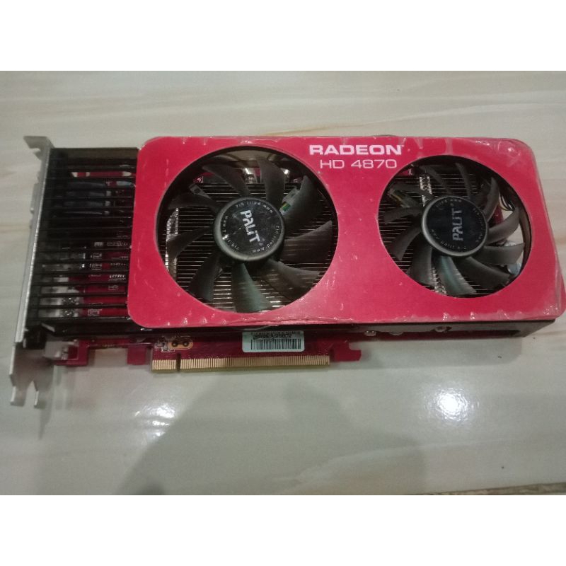 VGA palit radeon hd 4870 256bit GDDR5 DDR5 bukan DDR3 DDR4