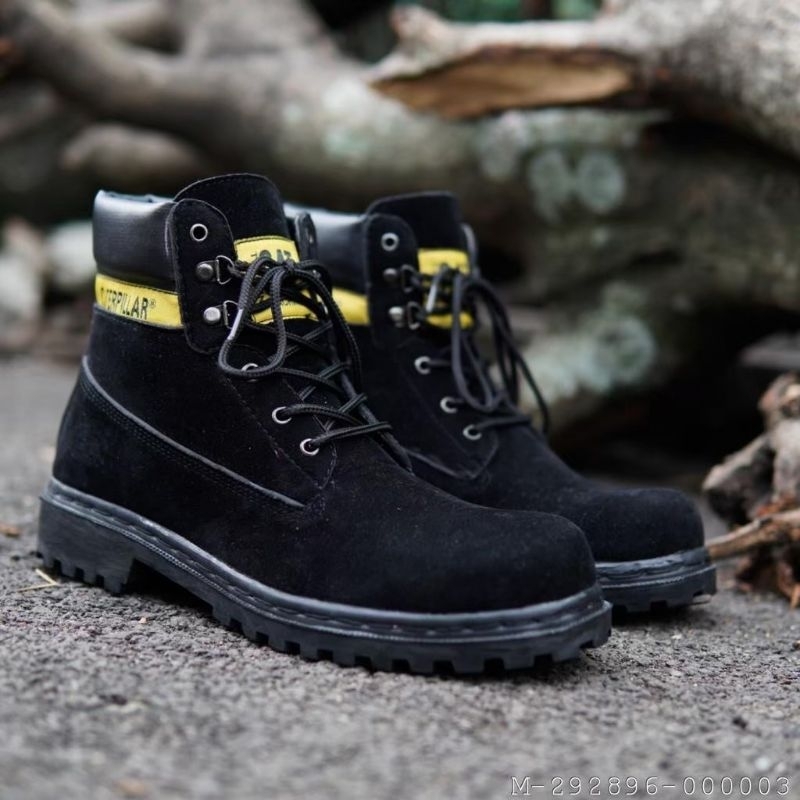 sepatu caterpillar SBY tinggi safety ujung besi