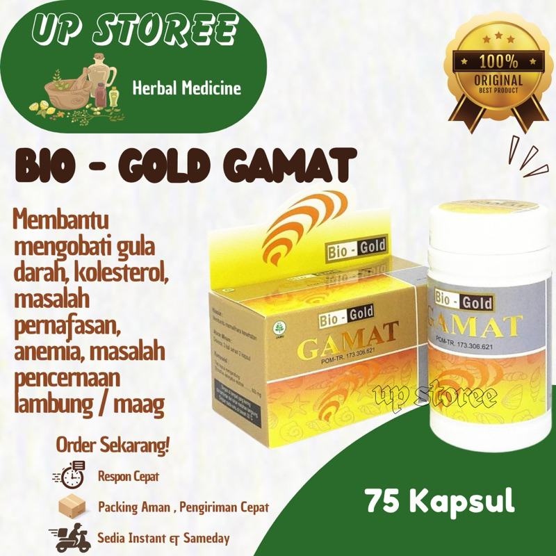 Kapsul Gold Gamat 75's (Bio-Gold Gamat)