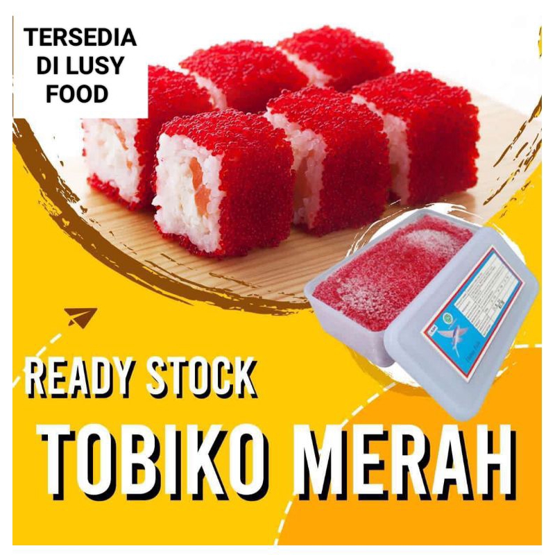 

Telor ikan Flying fish roe~Tobiko orange Premium 500gr Halal