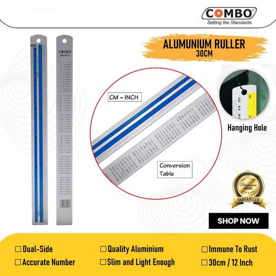 

Penggaris Besi / Rol Besi / Mistar Besi / Penggaris Aluminium AR30