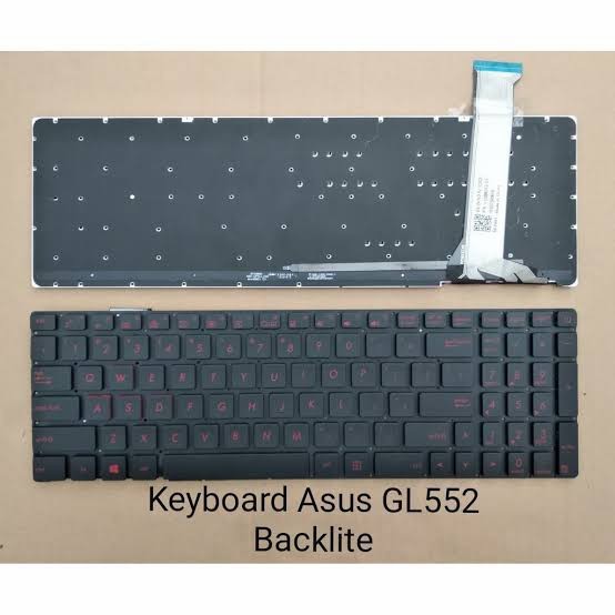 Keyboard Asus ROG GL552 GL552V GL552JX GL552VW GL552VX Series Backlight Red