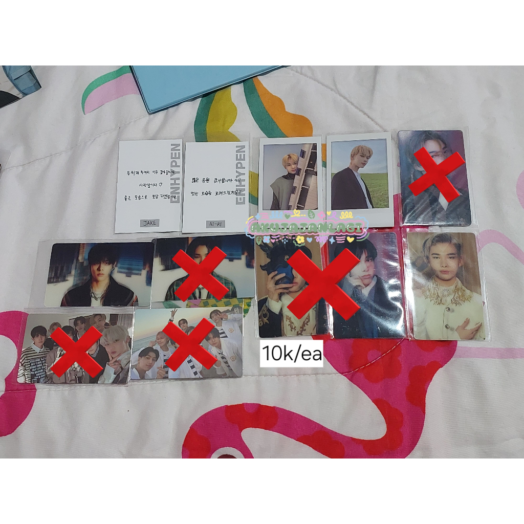 Photocard Enhypen Ni-ki Jake 10K (Lenti, Message Card, Pola)