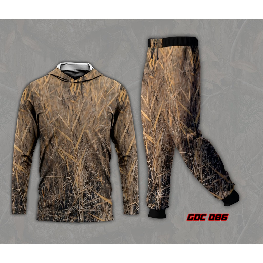 STELAN CAMO HUNTING NATURAL CAMO COSTUM / STELAN BAJU BERBURU