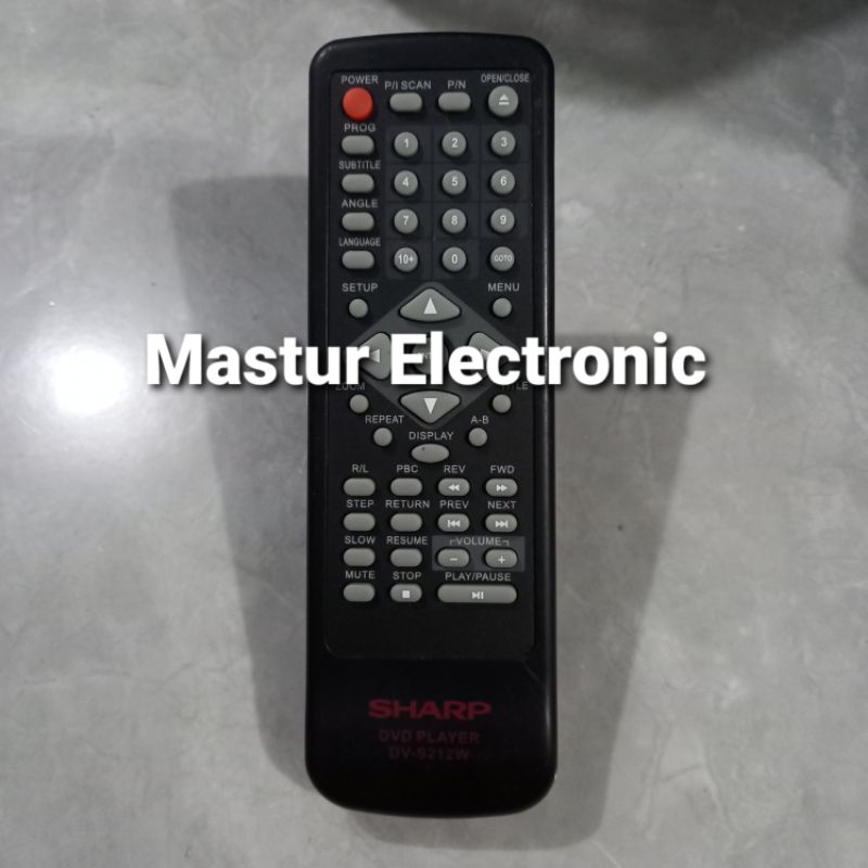 REMOTE REMOT DVD PLAYER SHARP DV-S212W ORIGINAL