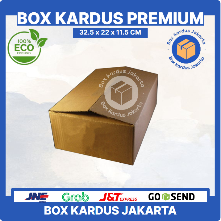 

KARDUS BOX JAKARTA POLOS Uk. 32.5x22x11.5 CM
