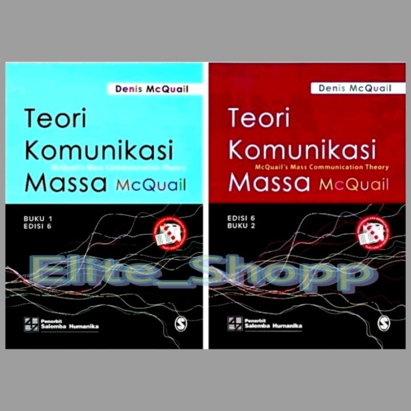 Satu paket buku teori komunikasi massa jilid 1 dan 2 - Denis Mcquail
