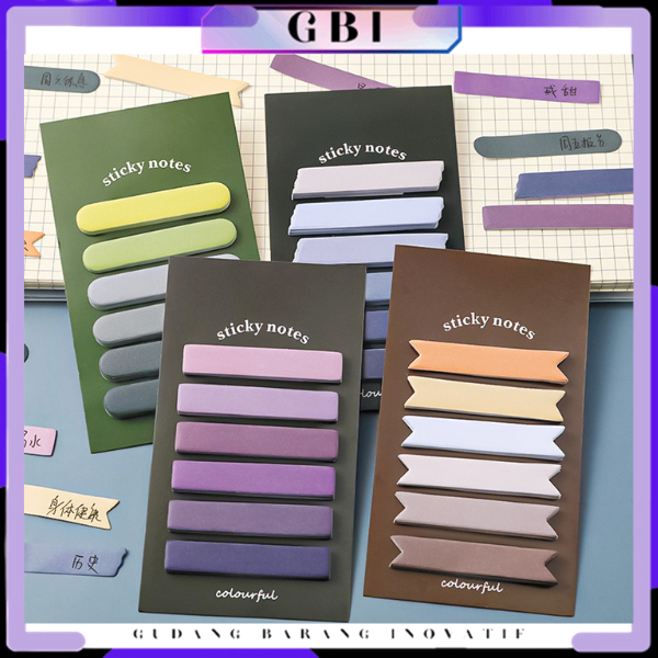 

GBI Mini Memo Bookmark Notepad Alat Tulis Kantor Sekolah Sticky Note Gradiasi 6in1 Tempelan Kertas Catatan 120 Lembar Kertas Notes Morandi Warna Gradasi Label Indeks Kertas Deco Colourful Diy Jurnal Planner