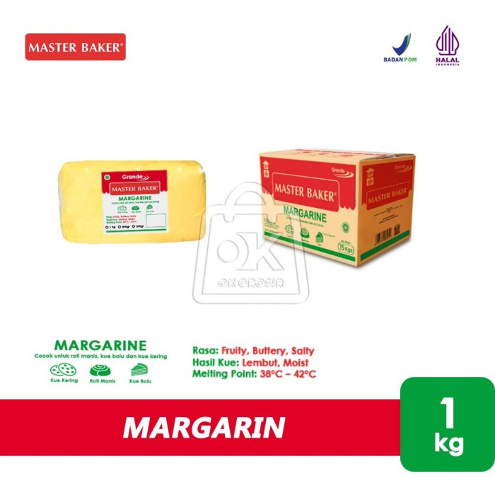 

Margarin Serbaguna Margarine Grande Master Baker (1 Kg)